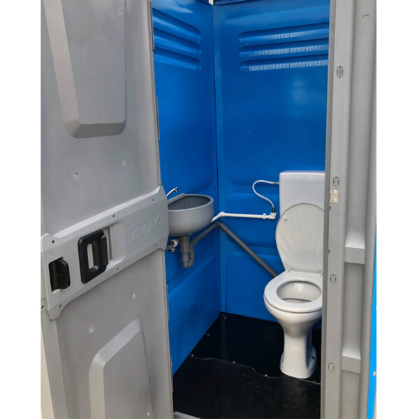 Toaleta cabina ecologica racordabila cu lavoar ICTET03A (Albastru)