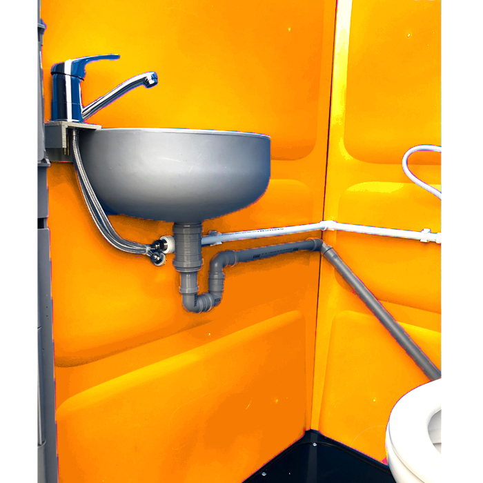 Enlighten Fraction Suburb Toaleta cabina ecologica racordabila cu lavoar ICTET03P (Portocaliu) –  Toalete Ecologice Iasi
